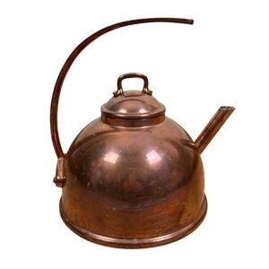 Mauviel M'Tradition Copper Tea Kettle 3 Quart Arched Handle William Sonoma